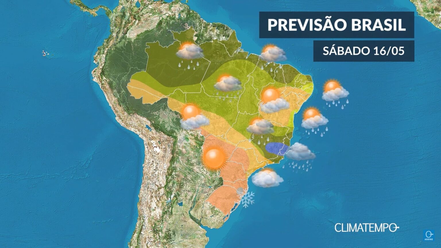 CLIMATEMPO 16 de maio, veja a previsão do tempo no Brasil