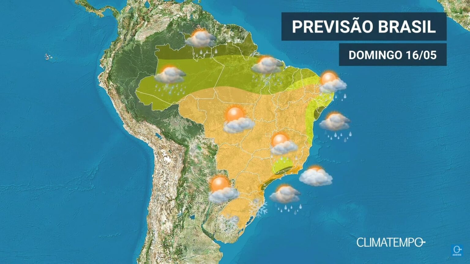 CLIMATEMPO 16 de maio 2021, veja a previsão do tempo no Brasil