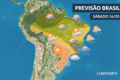 CLIMATEMPO 16 de maio, veja a previsão do tempo no Brasil