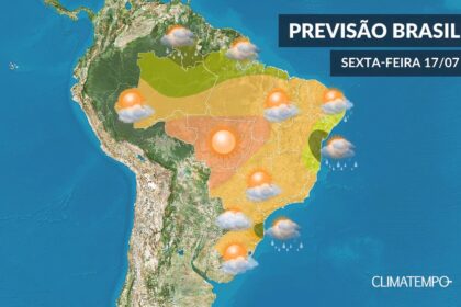 CLIMATEMPO 17 de julho, veja a previsão do tempo no Brasil