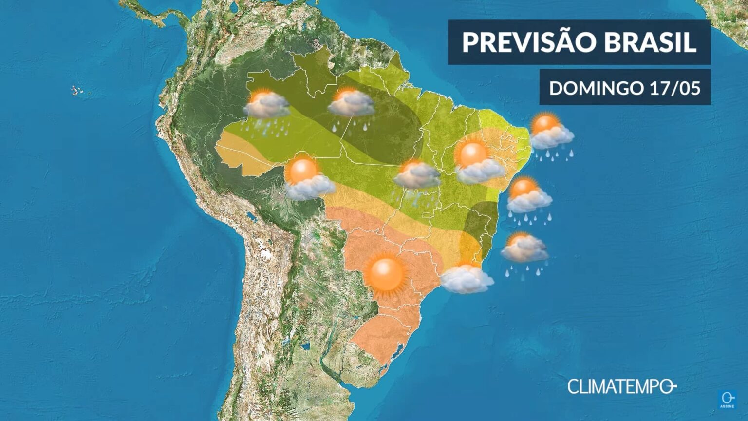 CLIMATEMPO 17 de maio, veja a previsão do tempo em todo o Brasil