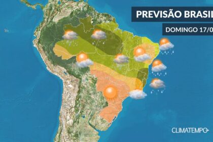 CLIMATEMPO 17 de maio, veja a previsão do tempo em todo o Brasil