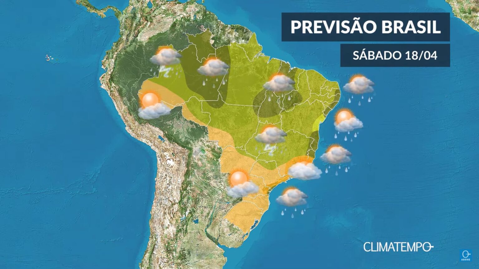 CLIMATEMPO 18 de abril, veja a previsão do tempo no Brasil