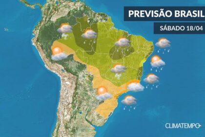 CLIMATEMPO 18 de abril, veja a previsão do tempo no Brasil