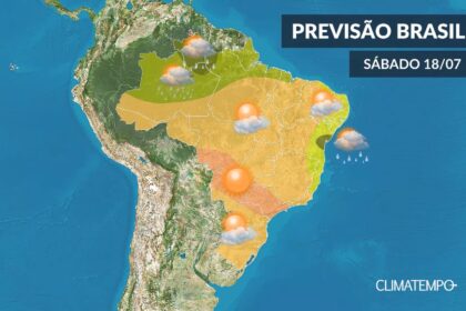 CLIMATEMPO 18 de julho, veja a previsão do tempo no Brasil