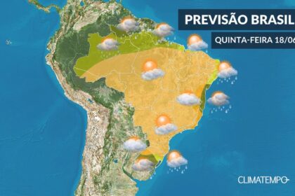 CLIMATEMPO 18 de junho, veja a previsão do tempo no Brasil