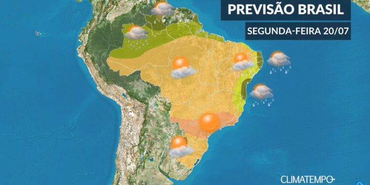 CLIMATEMPO 20 de julho, veja a previsão do tempo no Brasil