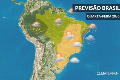 CLIMATEMPO 20 de maio, veja a previsão do tempo em todo o Brasil