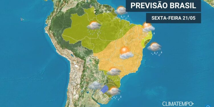 CLIMATEMPO 21 de maio 2021, veja a previsão do tempo no Brasil