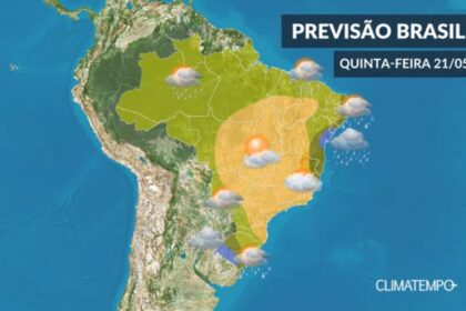 CLIMATEMPO 21 de maio, veja a previsão do tempo em todo o Brasil