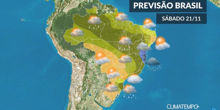 CLIMATEMPO 21 de novembro 2020, veja a previsão do tempo no Brasil