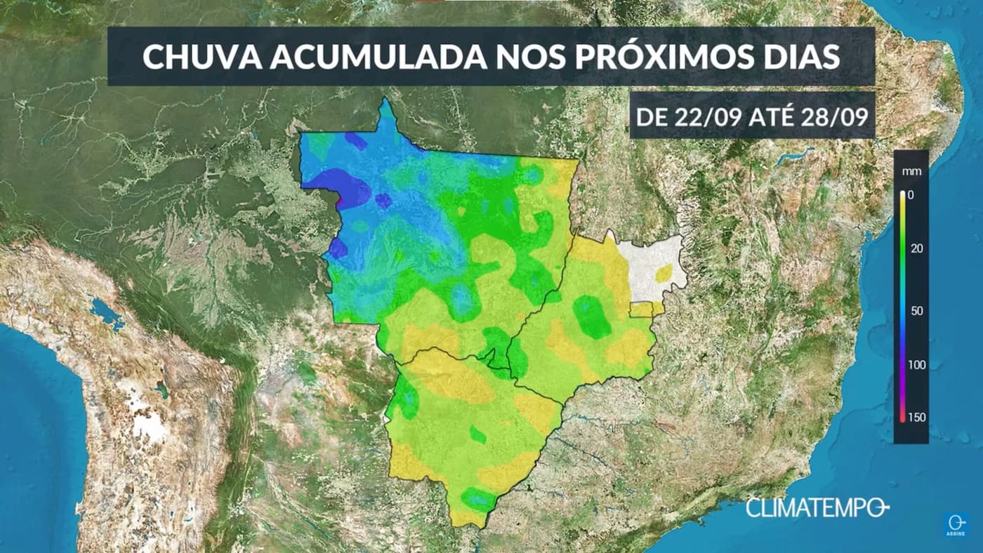 CLIMATEMPO 22 a 28 de setembro, veja a previsão do tempo