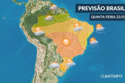 CLIMATEMPO 23 de julho, veja a previsão do tempo no Brasil