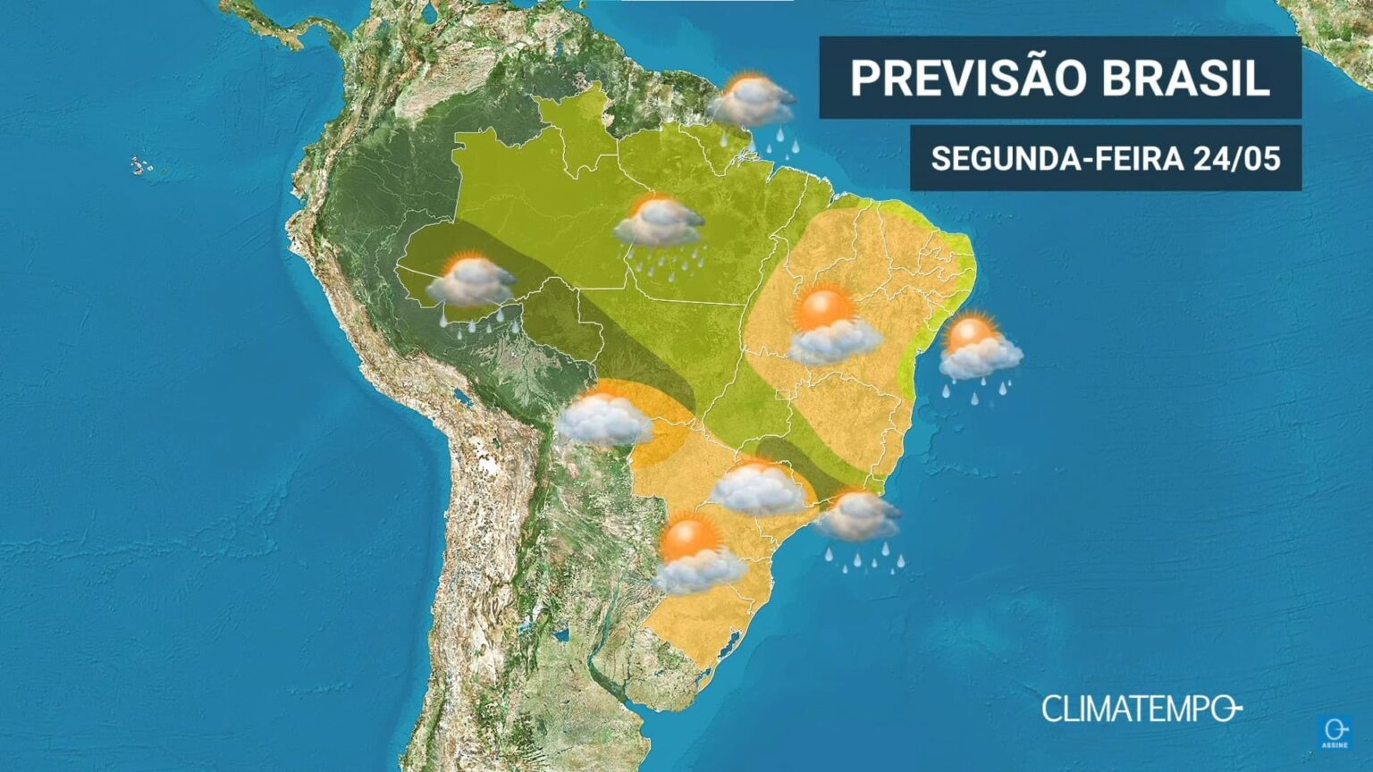 CLIMATEMPO 24 de maio 2021, veja a previsão do tempo em todas as regiões do BR