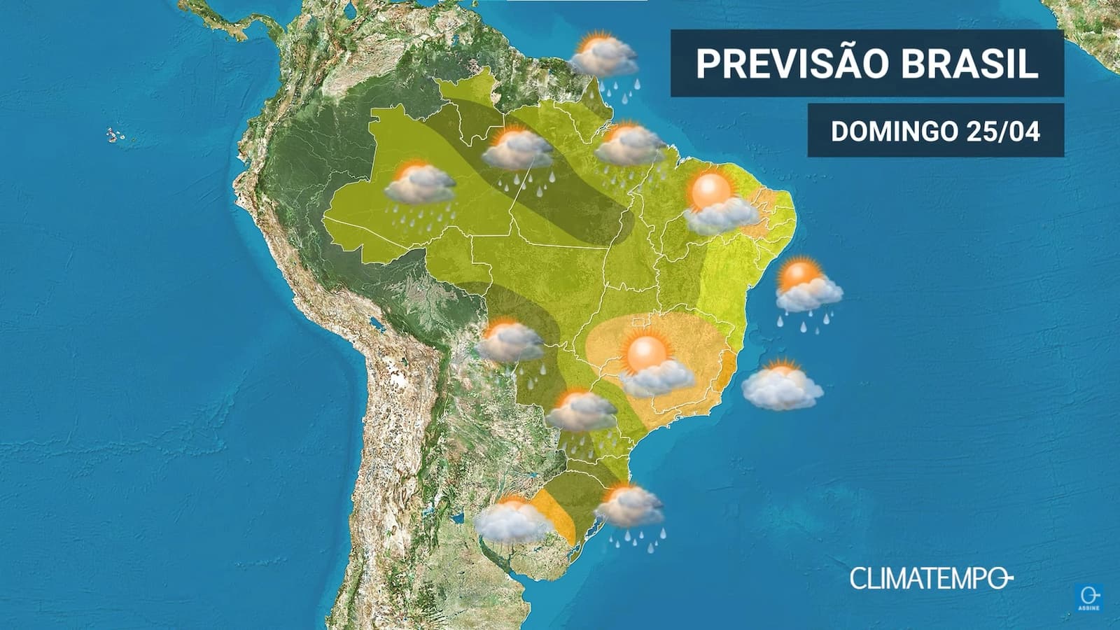 CLIMATEMPO 25 de abril 2021, veja a previsão do tempo no Brasil