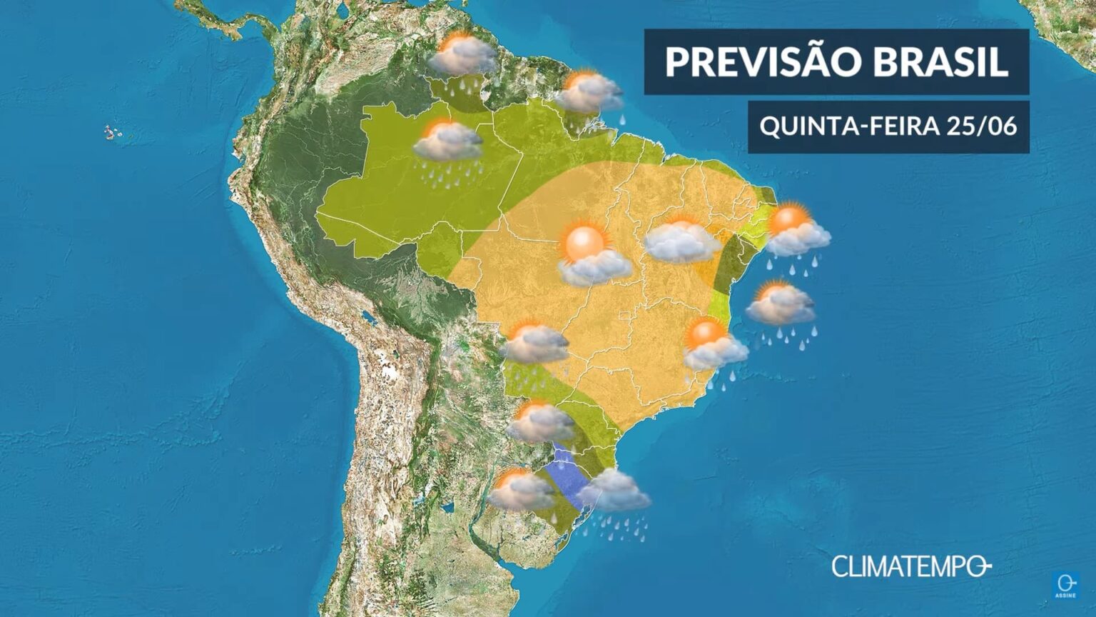 Climatempo 25 de junho, veja a previsão do tempo no Brasil