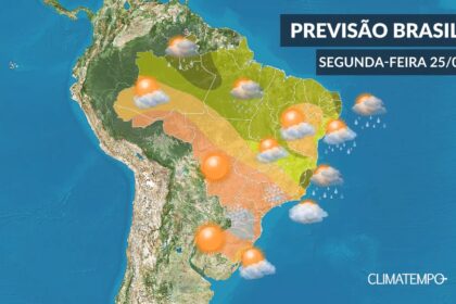 CLIMATEMPO 25 de maio, veja a previsão do tempo em todo o Brasil