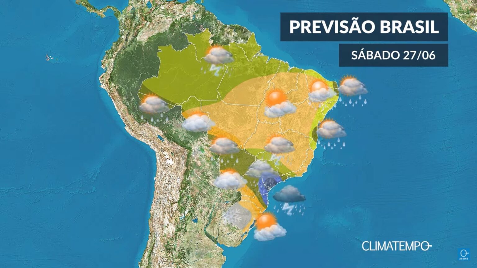 CLIMATEMPO 27 de junho, veja a previsão do tempo hoje