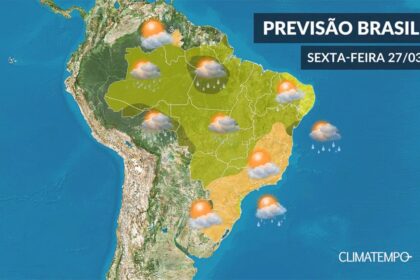 CLIMATEMPO 27 de março, veja a previsão do tempo no Brasil