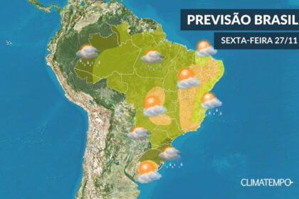 CLIMATEMPO 27 de novembro 2020, veja a previsão do tempo no Brasil