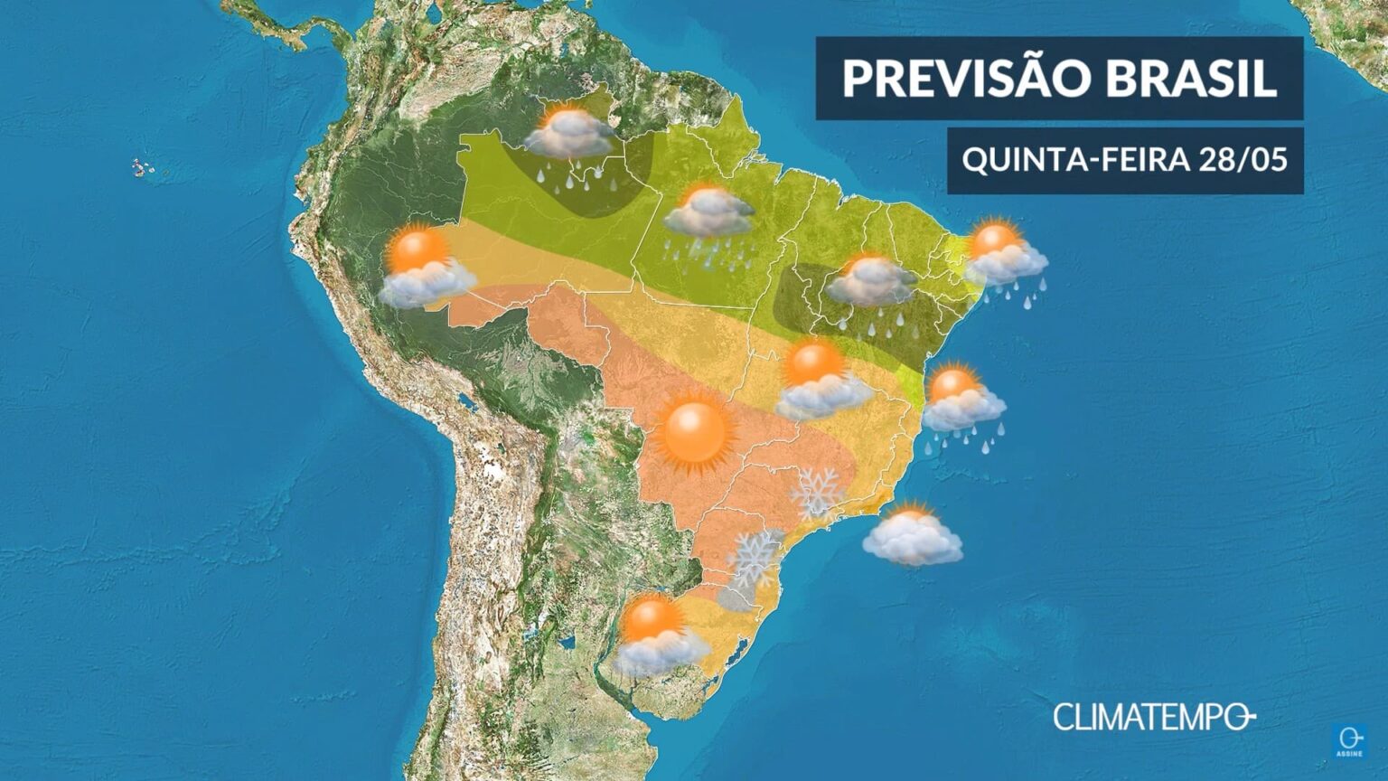 CLIMATEMPO 28 de maio, veja a previsão do tempo no Brasil