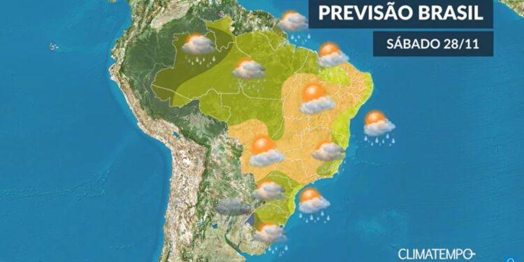 CLIMATEMPO 28 de novembro 2020, veja a previsão do tempo no Brasil
