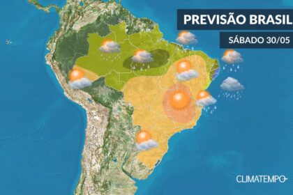 CLIMATEMPO 30 de maio, veja a previsão do tempo em todo o Brasil