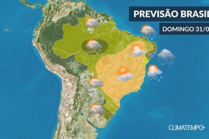 CLIMATEMPO 31 de maio, veja a previsão do tempo no Brasil