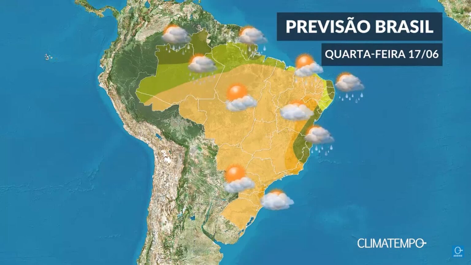 CLIMATEMPO 17 de junho, veja a previsão do tempo no Brasil