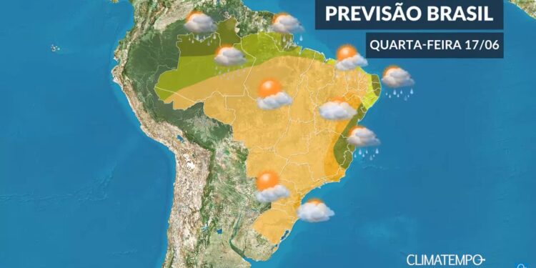 CLIMATEMPO 17 de junho, veja a previsão do tempo no Brasil