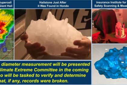 Após tempestade, Granizo gigante bate recorde no Texas-EUA