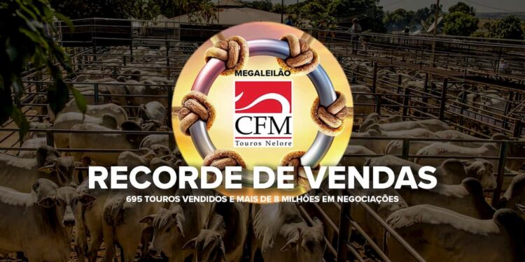 CFM bate recorde com Megaleilão Nelore 100% online