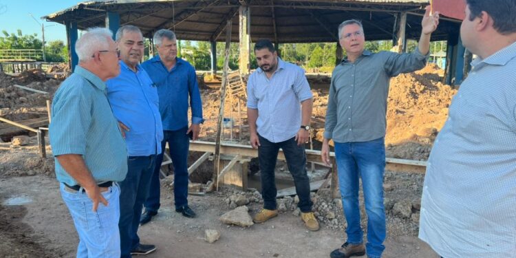 Prefeitura de Cuiabá realiza visita técnica em obra de revitalização do Parque de Exposições