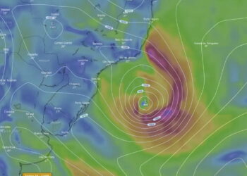 CLIMATEMPO alerta para formação de ciclone na costa Sudeste entre 23 e 25 de janeiro