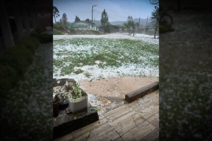 Vídeo: Forte temporal de granizo atinge Santa Catarina