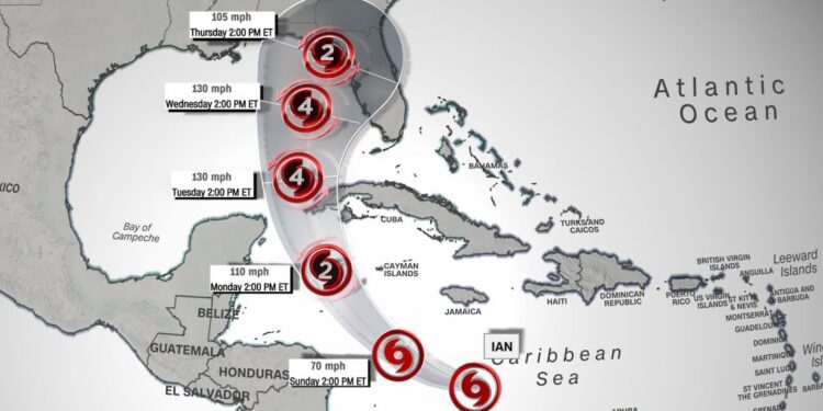 Tropical Storm Ian deixa Flórida em estado de emergência