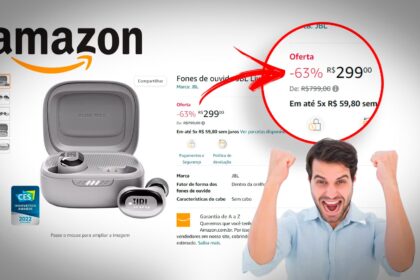 Só hoje! Amazon Brasil dá desconto de 63% nos Fones de ouvido JBL Live Free 2