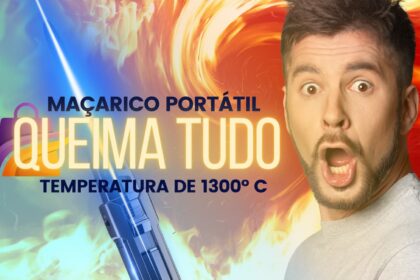 Maçarico portátil a jato atinge 1300º C, item se torna líder de vendas