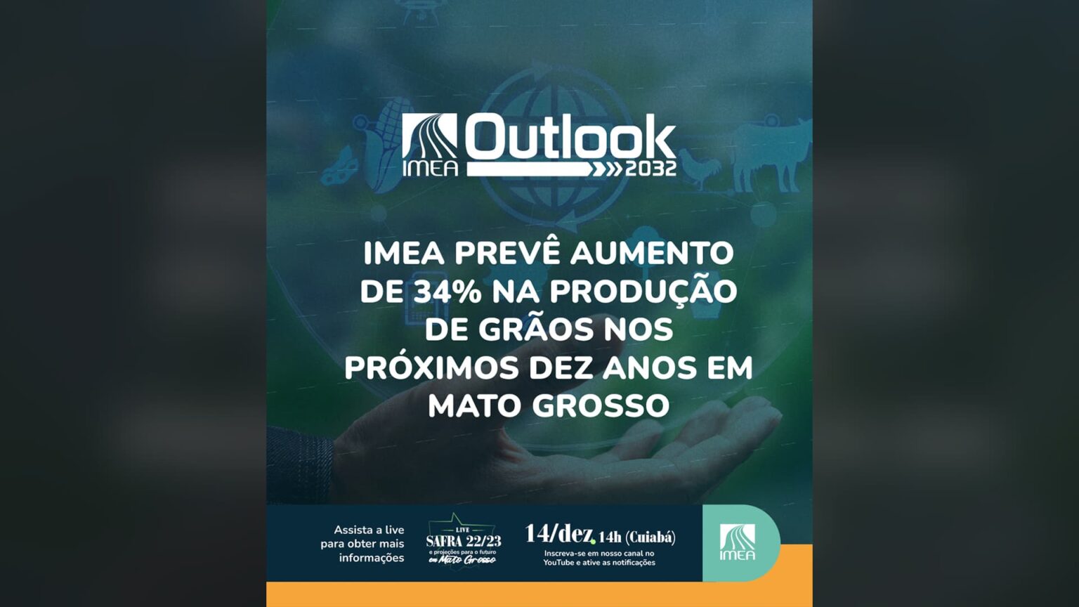 IMEA prevê aumento de 34% na produção de grãos nos próximos 10 anos