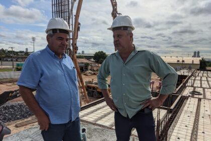 Stopa vistoria obras do Parque de Exposições de Cuiabá