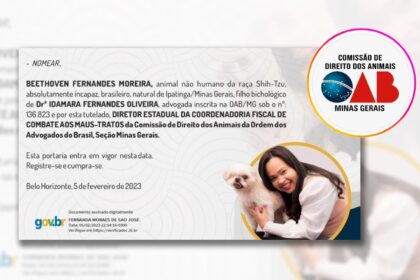 OAB nomeia cachorro para ser Diretor de Coordenadoria contra maus-tratos animais