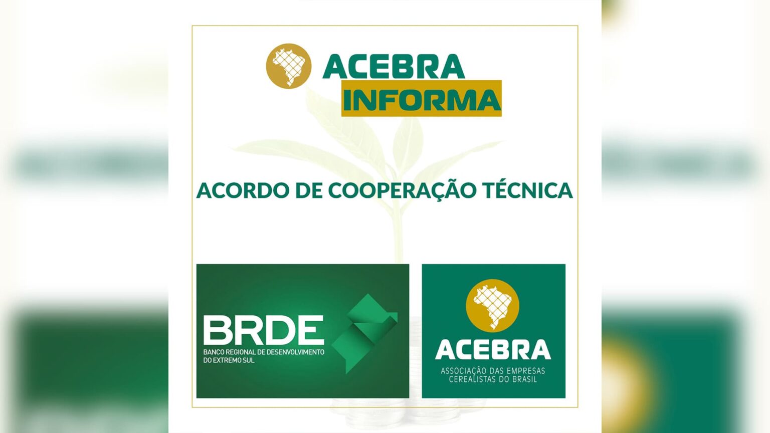 Acebra Assina Acordo De Cooperacao Tecnica Com Brde Agronews