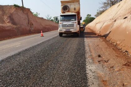 Asfalto chega em trecho da MT-170