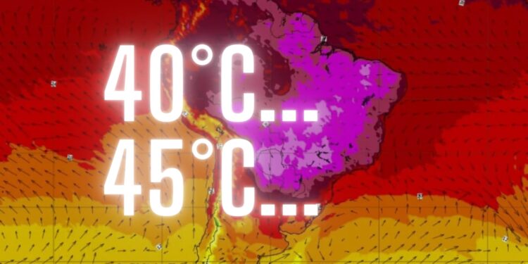 Com temperaturas de 40°C a 45°C, onda de calor excepcional atinge o Brasil
