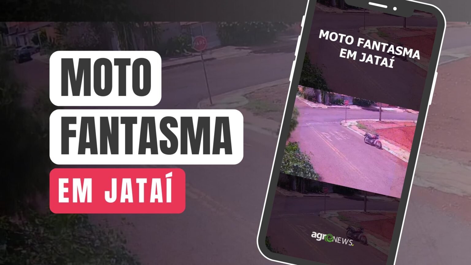 Vídeo flagra Moto Fantasma em Jataí, imagens viralizam na internet