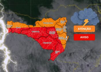 Santa Catarina continua em alerta para temporais nesse final de semana