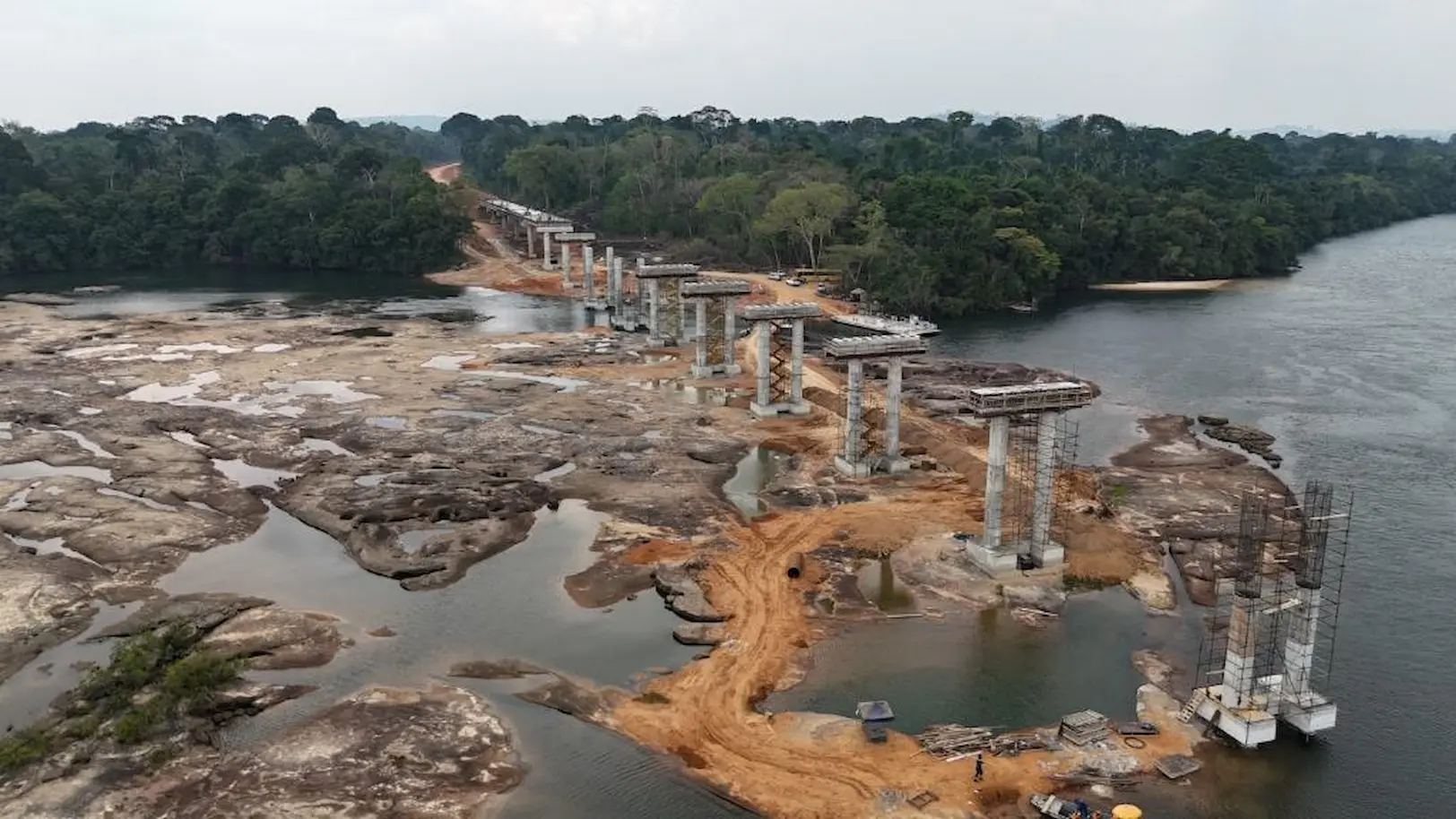 Obras da maior ponte de Mato Grosso chegam a 30% de execução