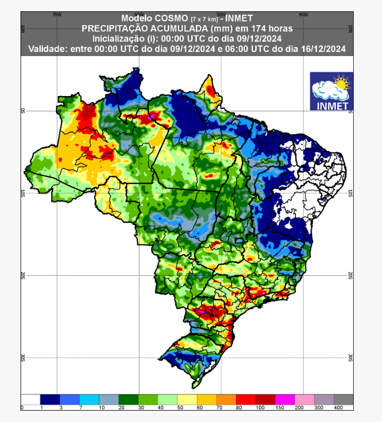 previsão do tempo