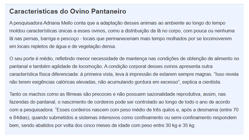 ovino pantaneiro