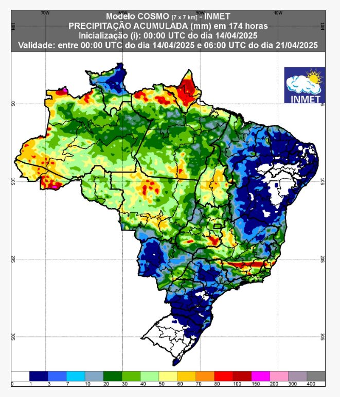 previsão do tempo